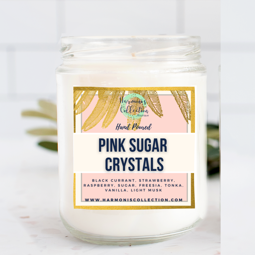 Pink Sugar Crystals - Candle